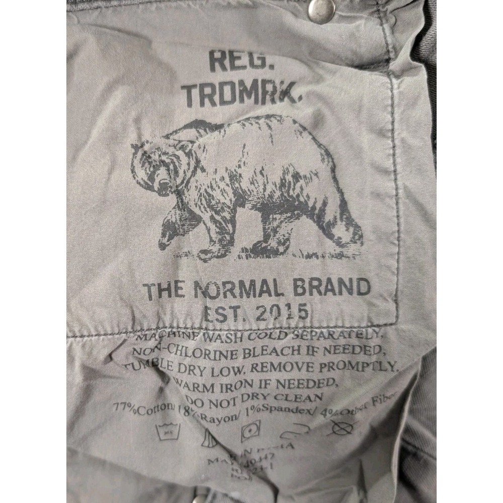 The Normal Brand Pants Slim Fit Stretch Comfort Terry 5 Pocket Gray Men's 31x30 - Picture 5 of 13